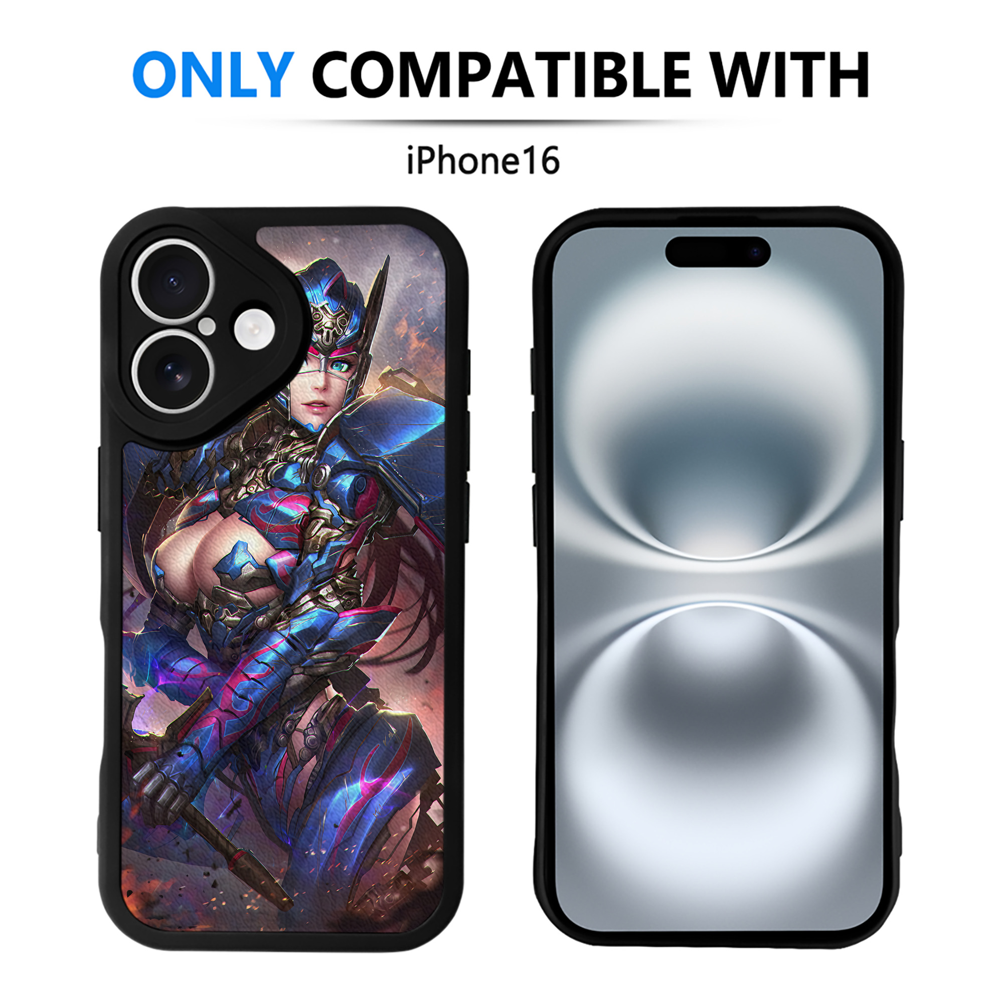 （画像用） Transformers トランスフォーマー 【iPhone 16シリーズ対応】シリコンスマホケース（レザー調） 材質：シリコン